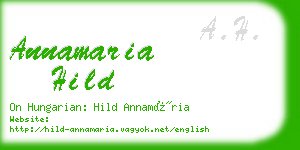 annamaria hild business card